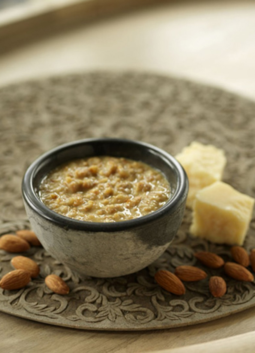 Roasted Almond and Parmesan Pesto