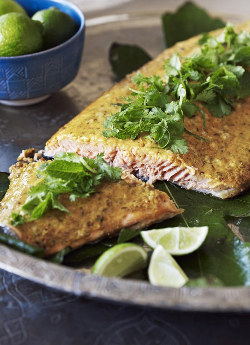 Roasted Salmon with Lime and Ras al Hanout