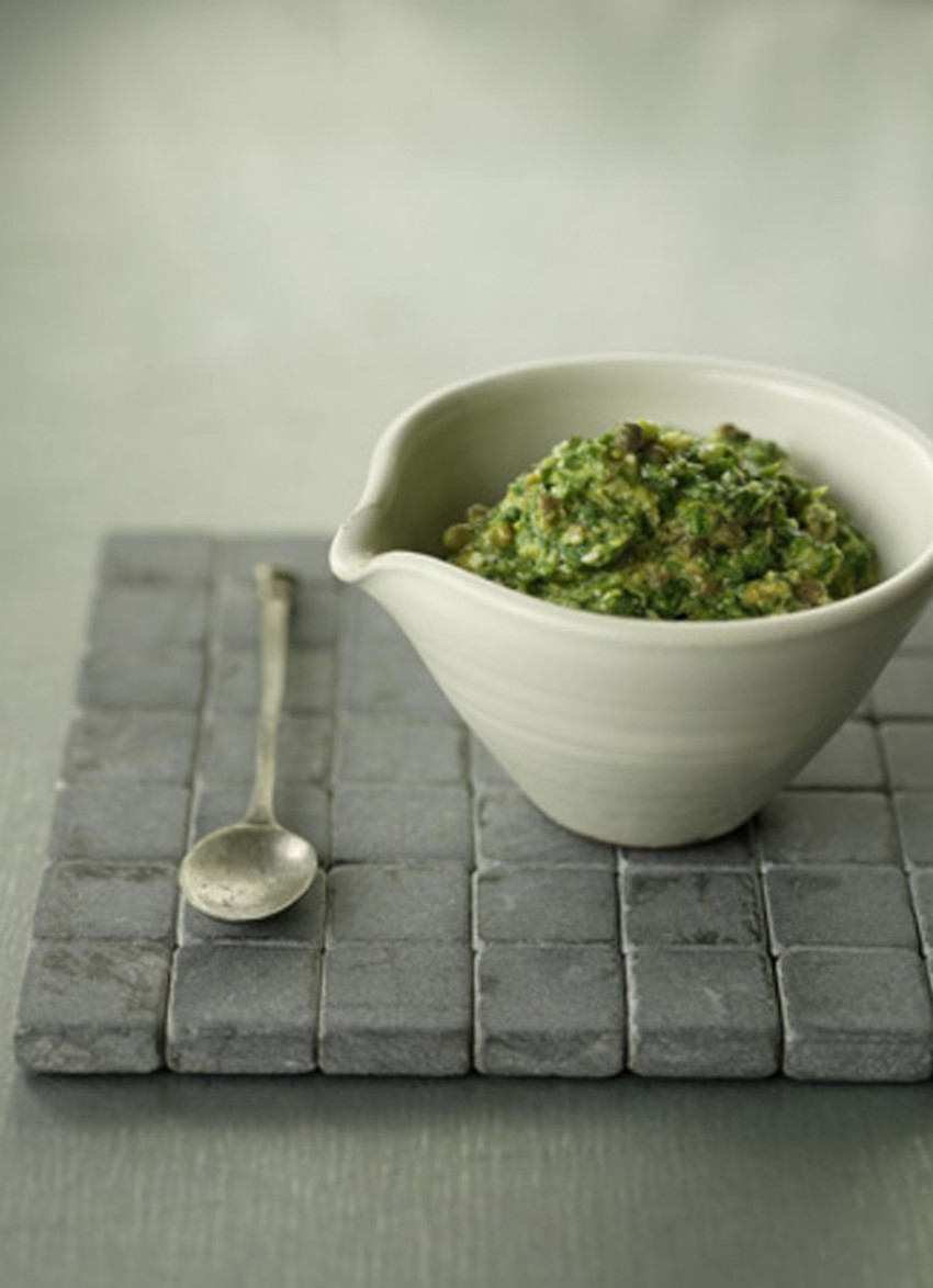 Rocket and Citrus Salsa Verde