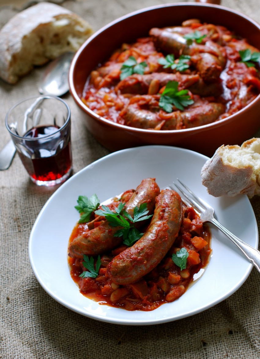 Pork Sausage and Cannellini Bean Cassoulet 