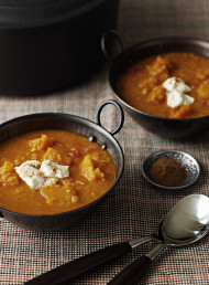 Spicy Tomato, Pumpkin and Dahl Soup