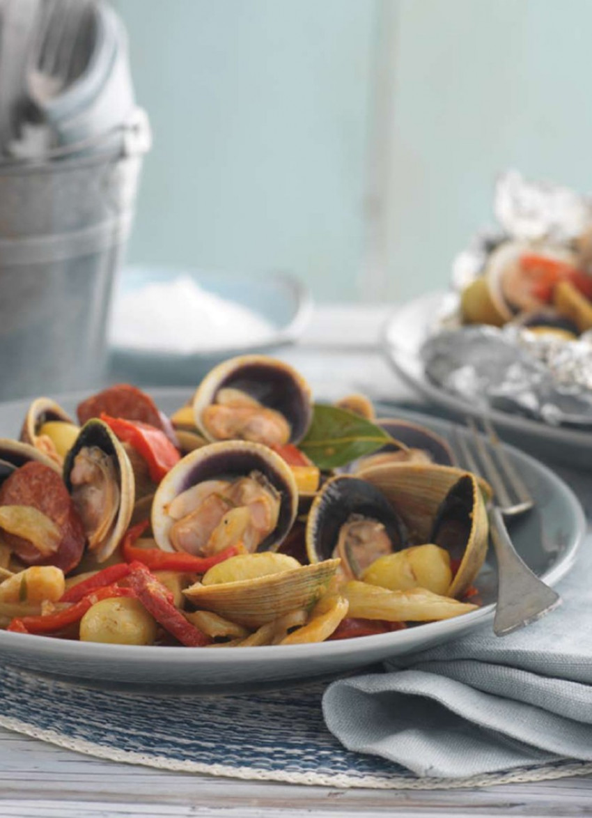 Baked Clams with Chorizo and Fennel
