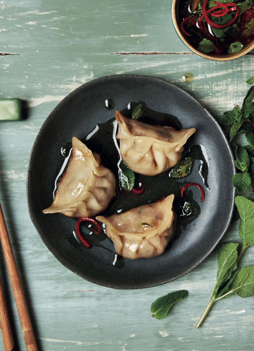 Mongolian Lamb and Mint Dumplings