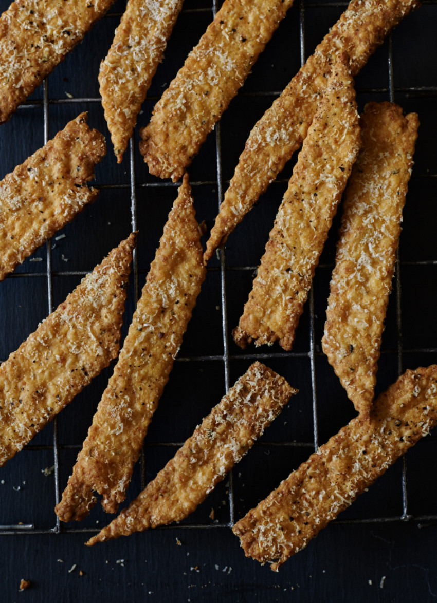 Parmesan, Paprika and Rosemary Crackers