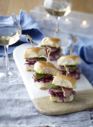 Duck Sliders with Asian Slaw