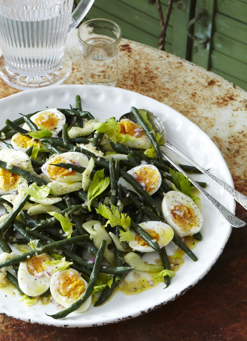 Green Bean, Celery and Egg Salad