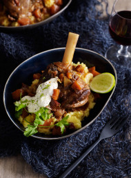 Chipotle and Red Wine Braised Lamb Shanks