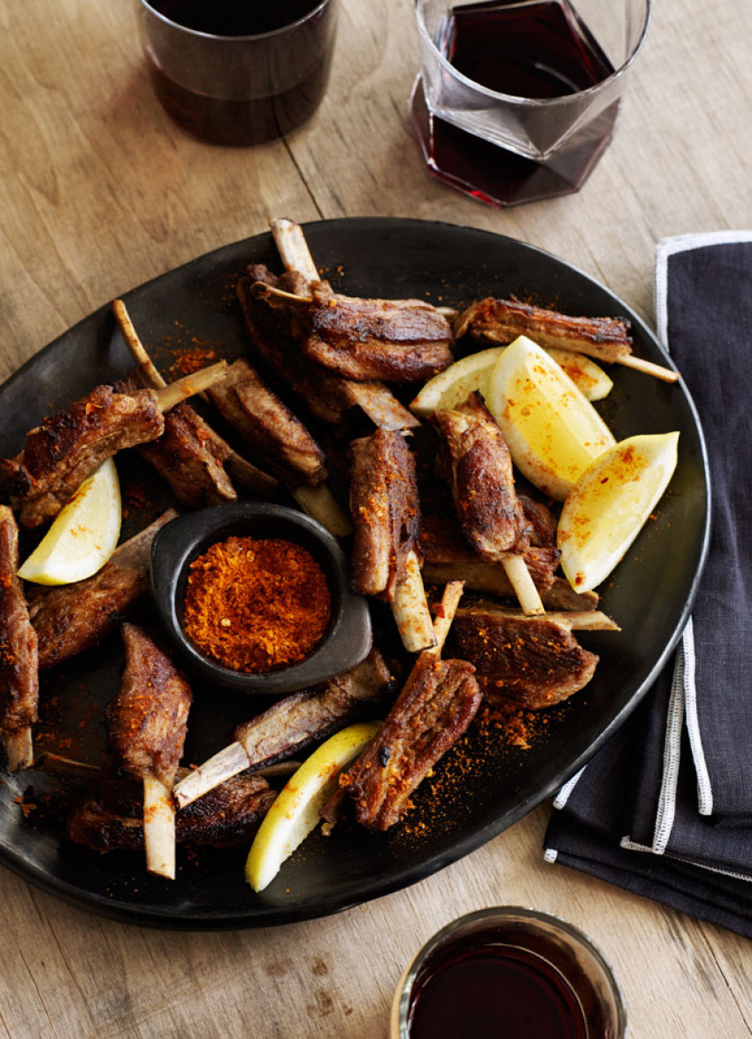 Spice-Roasted Lamb Ribs with Smoky Salt