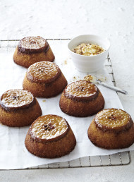Upside-Down Pear and Almond Cakes