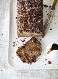 Banoffee Loaf with Anzac Crumble and Salted Caramel Sauce