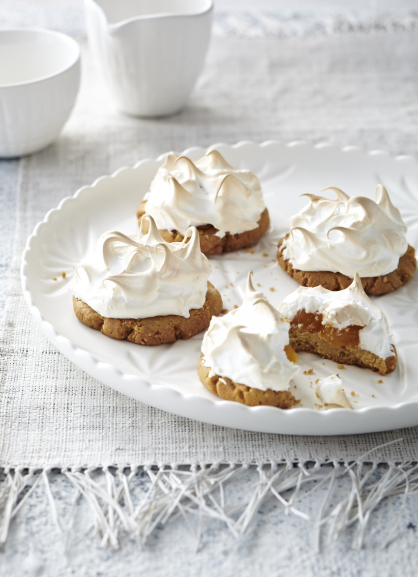 Lemon Meringue and Hazelnut Biscuits 