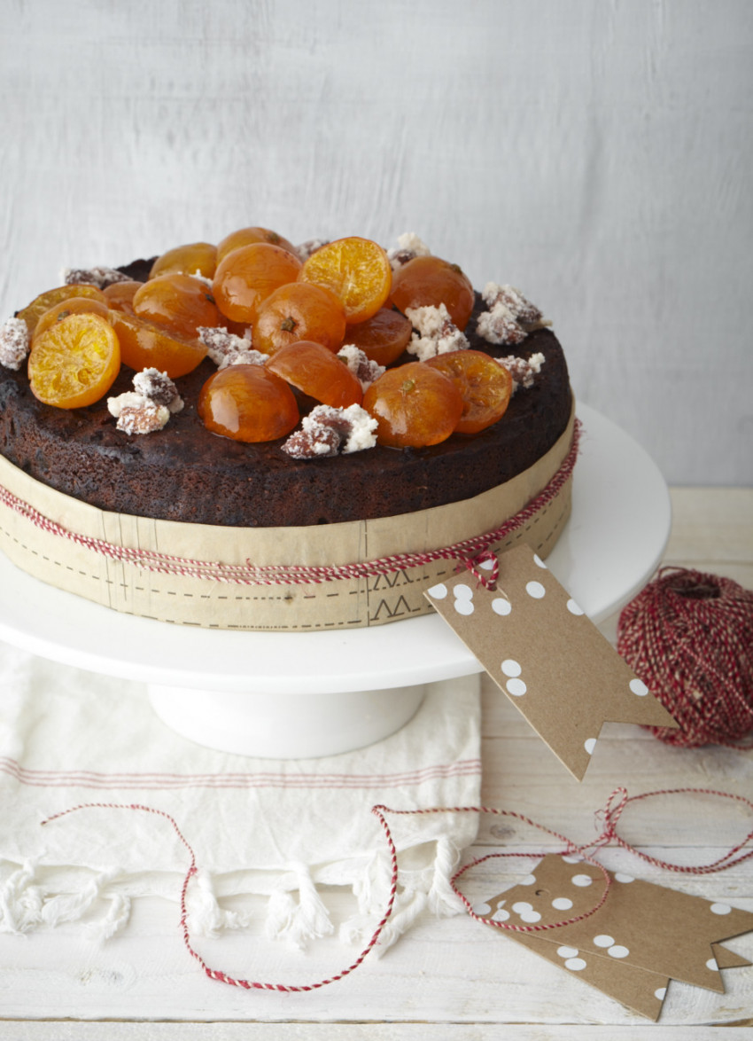 Boozy Fruits and Spiced Chocolate Christmas Cake | dish » Dish Magazine