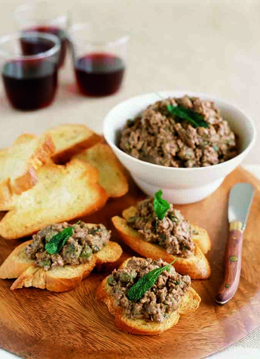 Chicken Liver Crostini