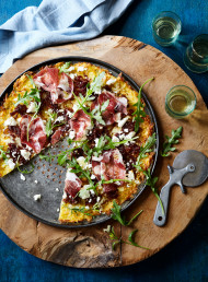 Potato Crust Pizza with Caramelised Onions and Goat’s Cheese (gf)