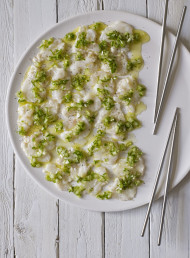 Lime Ceviche with Green Relish