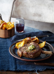 Steak with Herb and Caper Butter