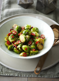 Brussels Sprouts with Lime, Chilli and Soy