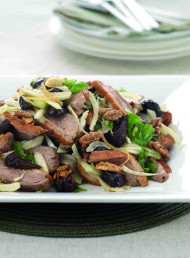 Duck Breast Salad with Figs and Walnuts