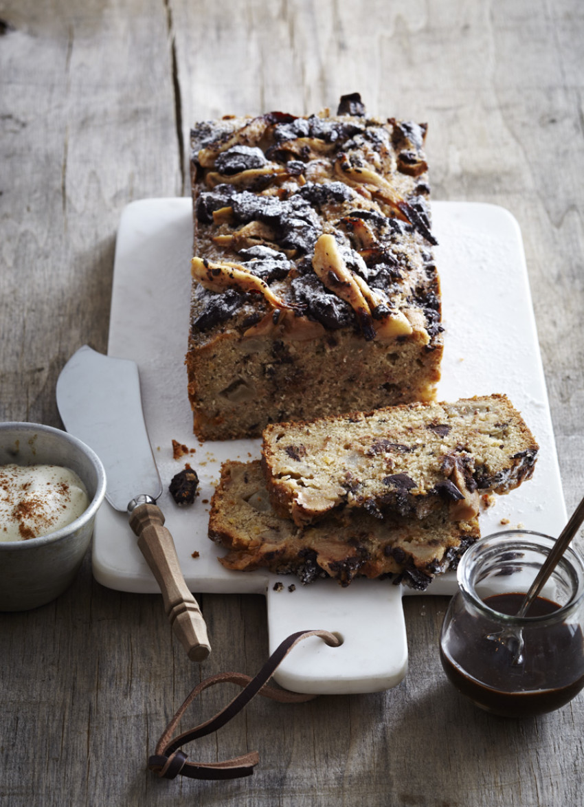 Fresh Pear, Spice and Chocolate Loaf