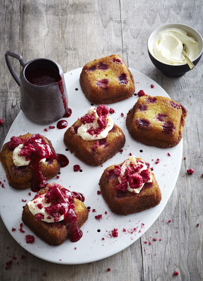 Raspberry and White Chocolate Blondies