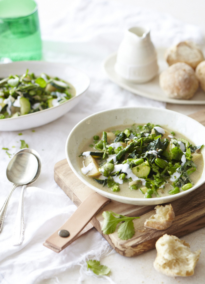 Spring Vegetables with Green Curry Broth » Dish Magazine