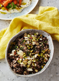 Rice with Puy Lentils and Roasted Nuts