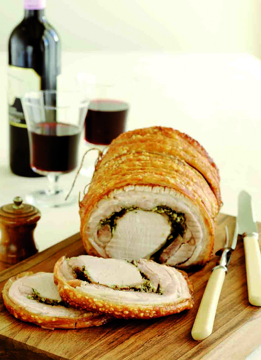 Stuffed and Rolled Roast Pork