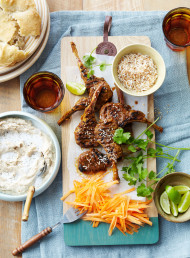 Indian Spiced Lamb Cutlets with White Bean Purée