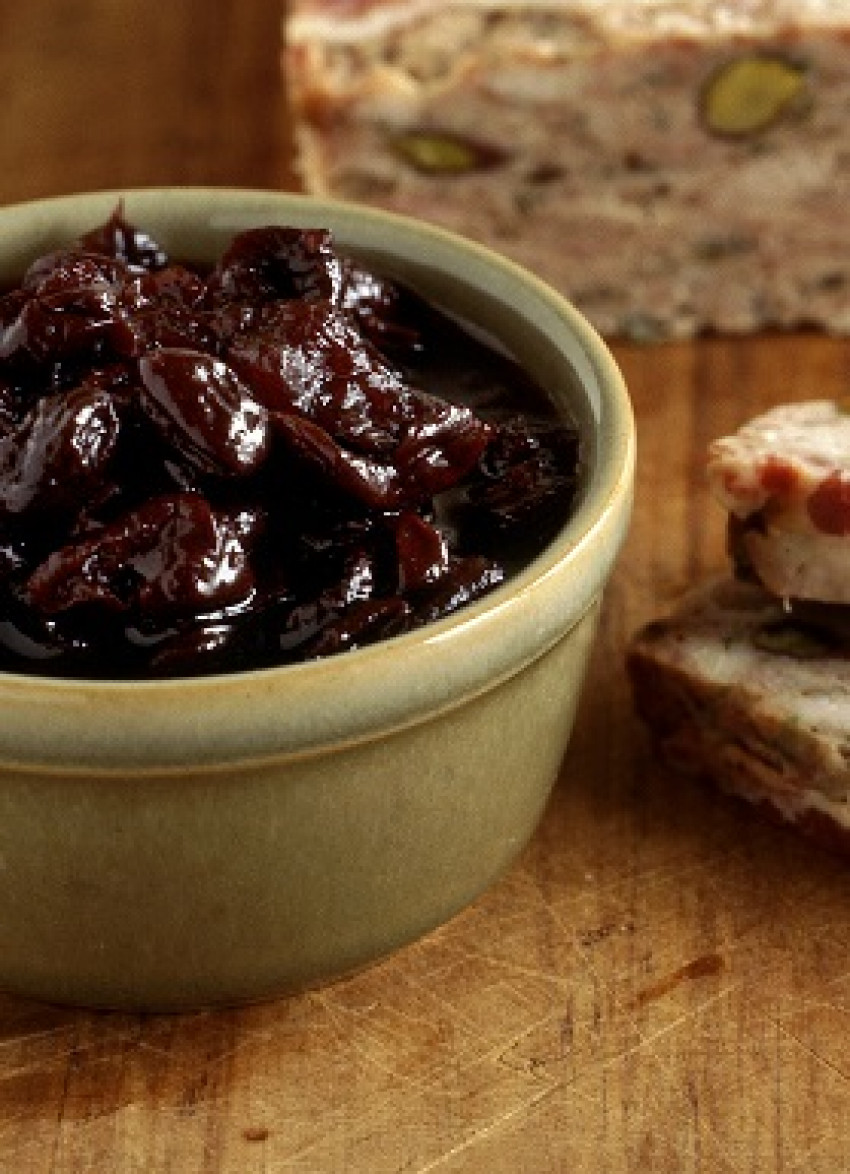 Sour Cherry and Pear Relish