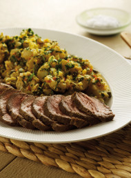 Spiced Smoked Beef with Potato Salad