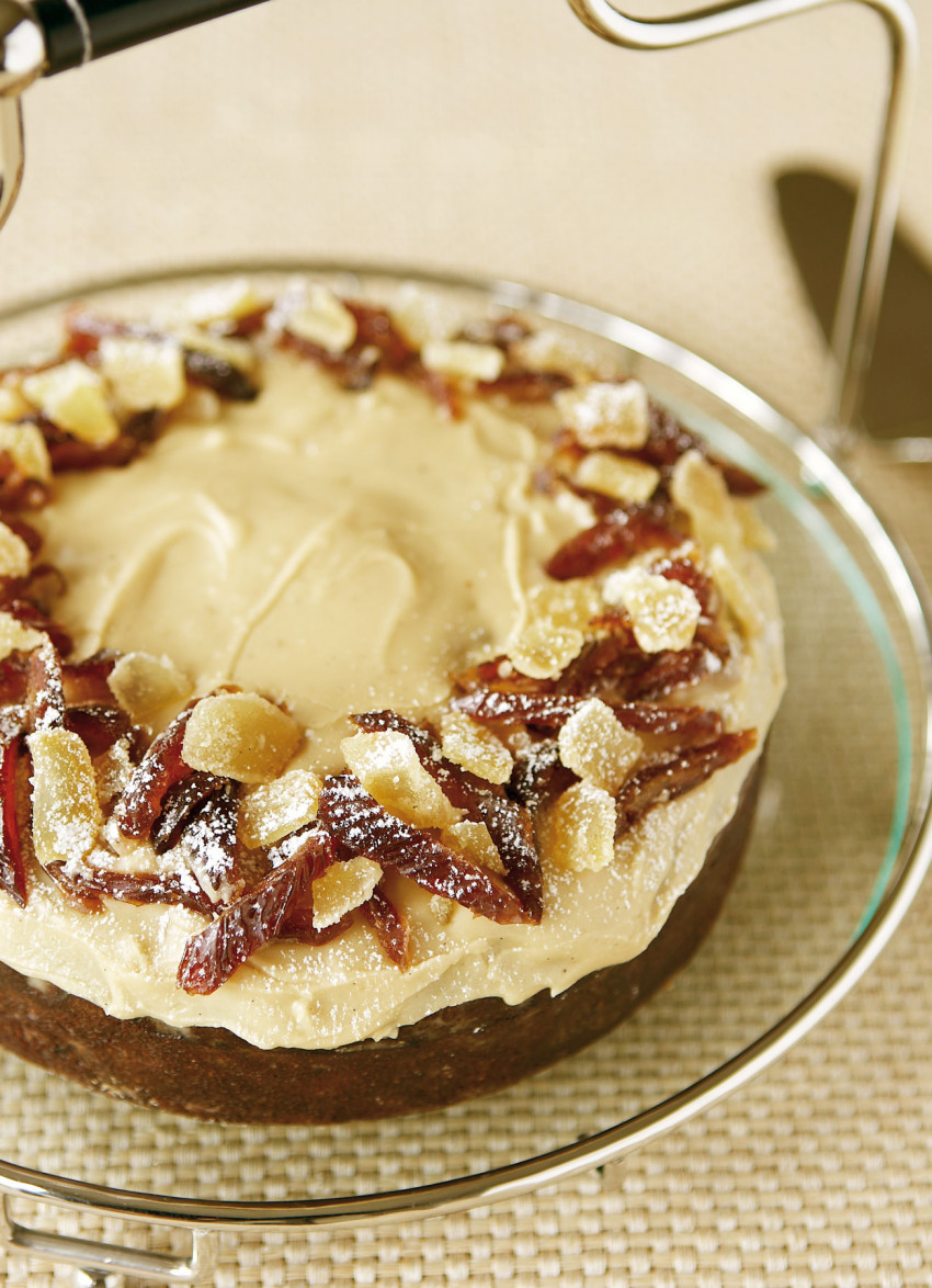 Sticky Toffee Ginger Cake with Caramel Icing