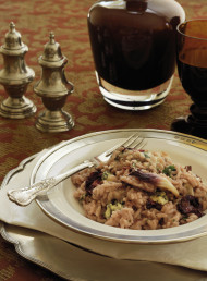 Red Wine Risotto with Radicchio and Blue Cheese