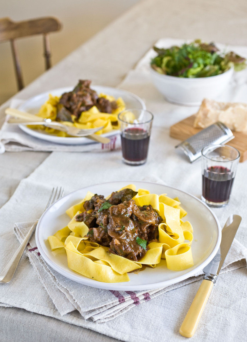 Braised Beef Shin Ragu with Pappardelle