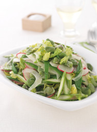 Spring Vegetable Salad with Mint and Walnut Oil