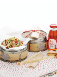Soba Noodles with Sesame Dressing and Barbecue Pork