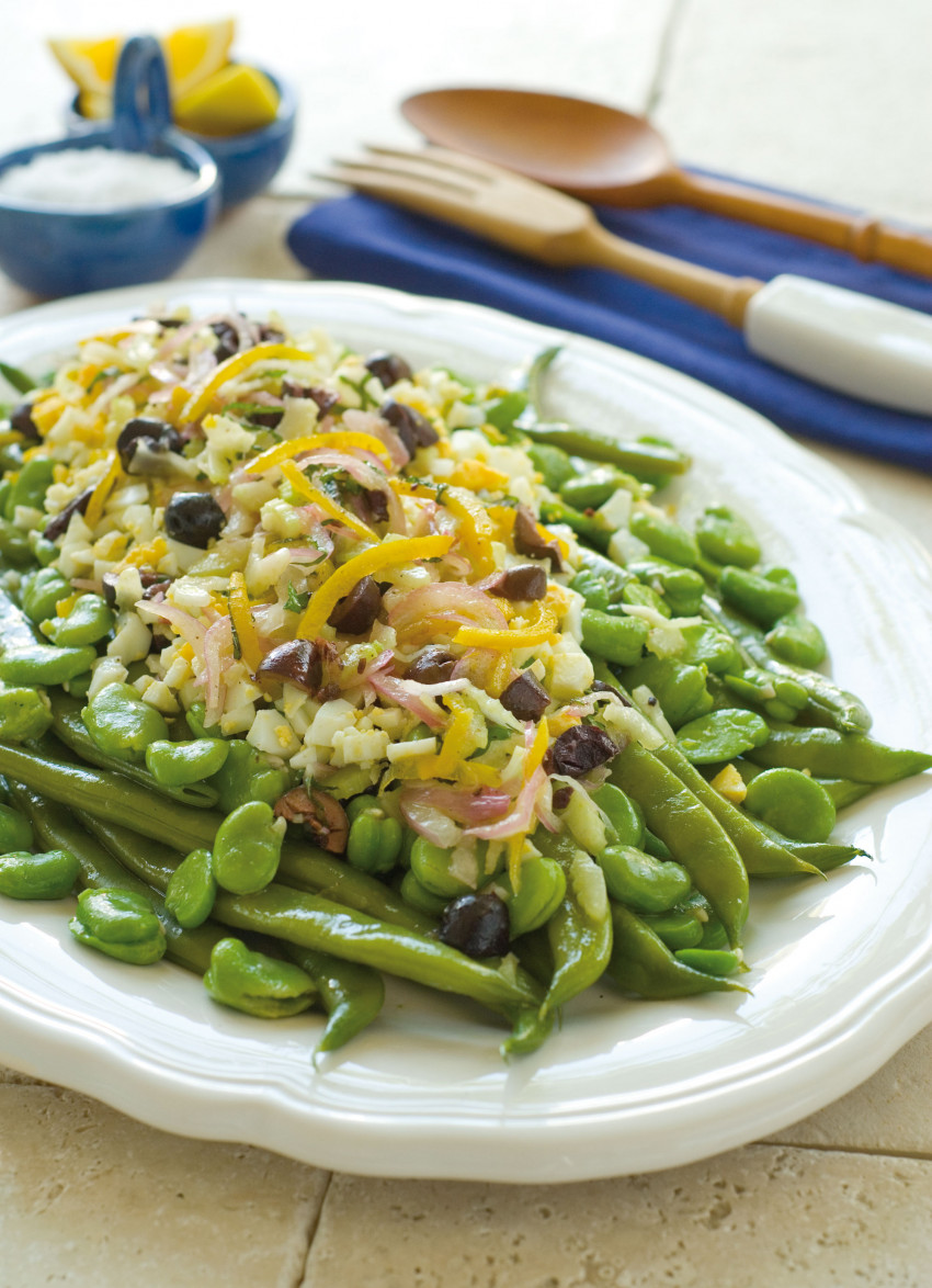 Green Beans with Olives, Preserved Lemon and Mint