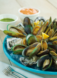 Shellfish Platter with Dipping Sauces