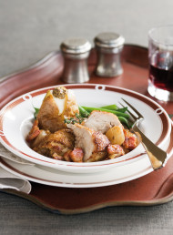 Chicken Braised with Red Wine Vinegar and Shallots