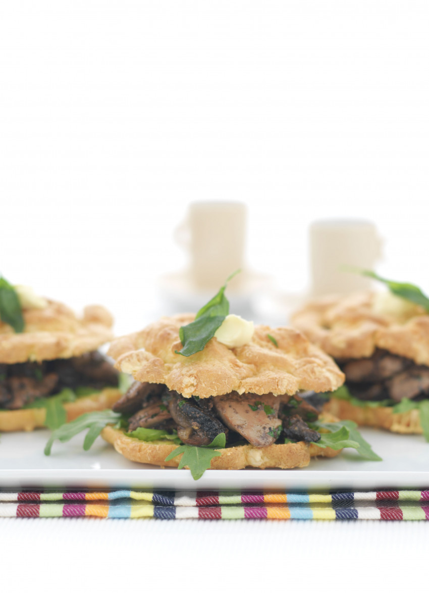 Gougère with Chicken Livers, Mushrooms and Marsala