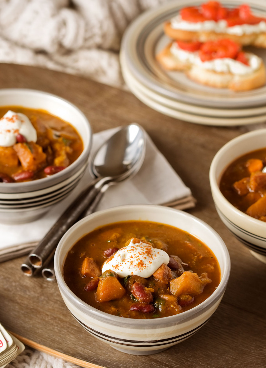 Roasted Butternut and Chorizo Soup