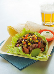 Mexican Beef with Fresh Corn and Black Bean Salsa