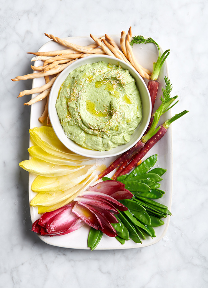 Whipped Avocado with Silken Tofu, Lime and Jalapeño 