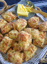 Very Cheesy Cheese and Spring Onion Scones