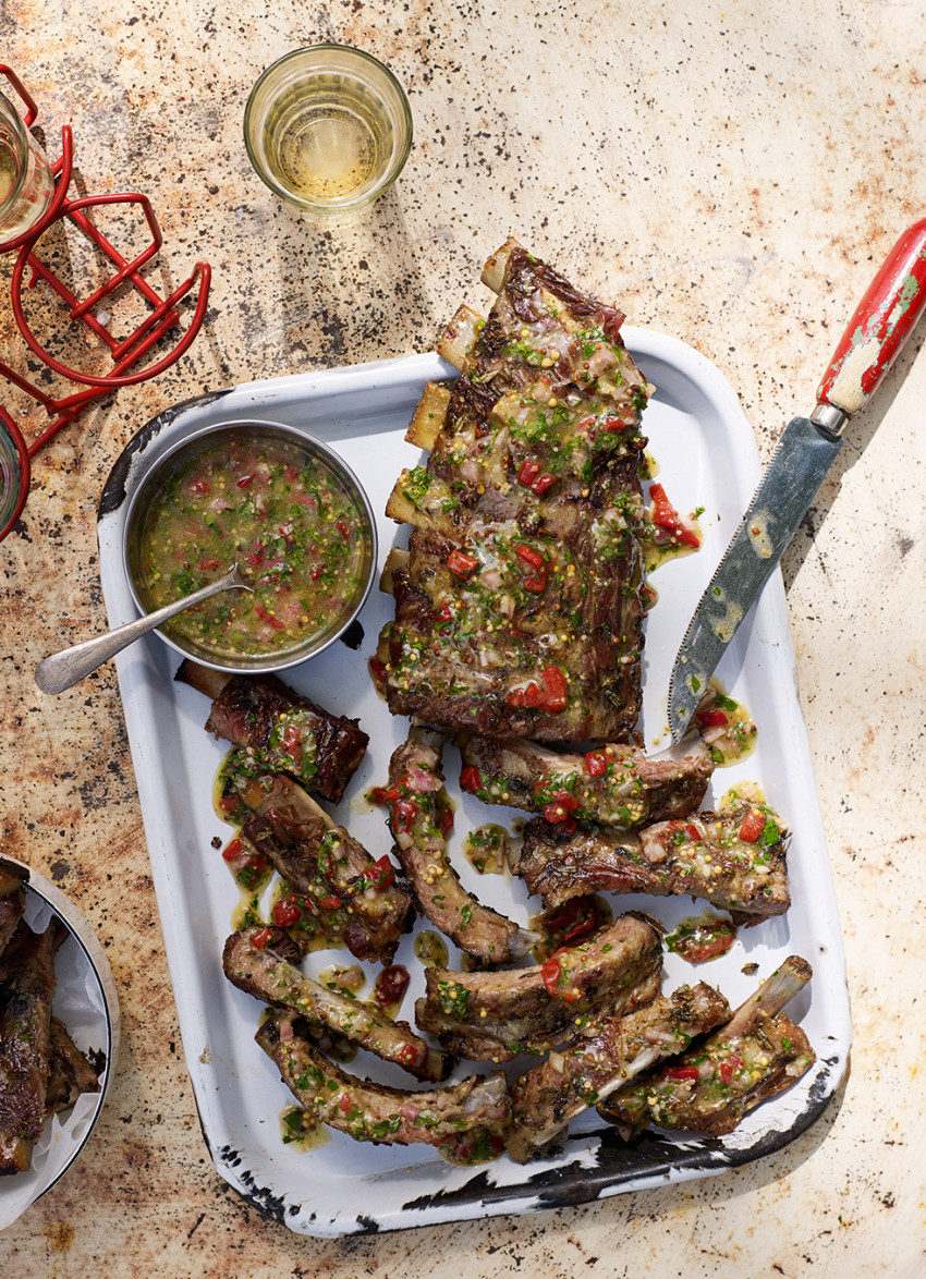 Italian Style Pork Ribs with Rosemary and Garlic