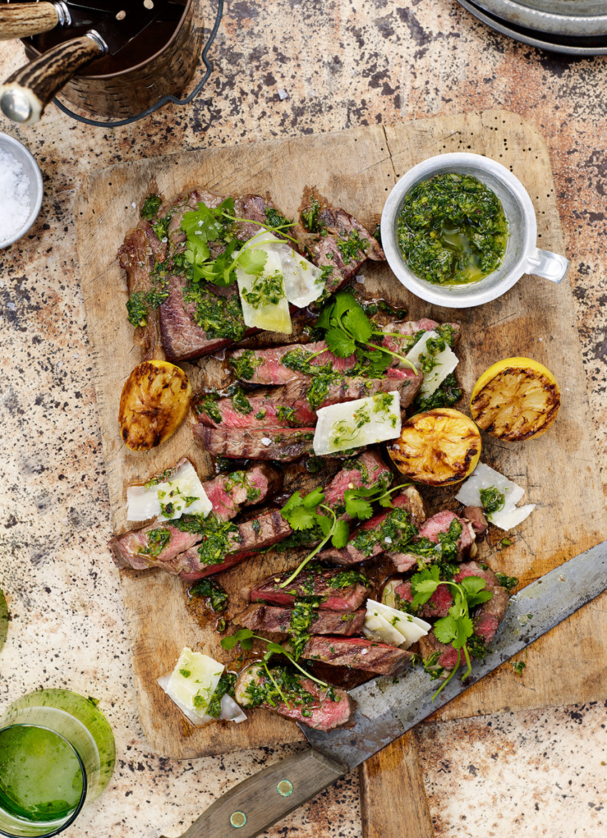 Rump Steak with Herb Dressing