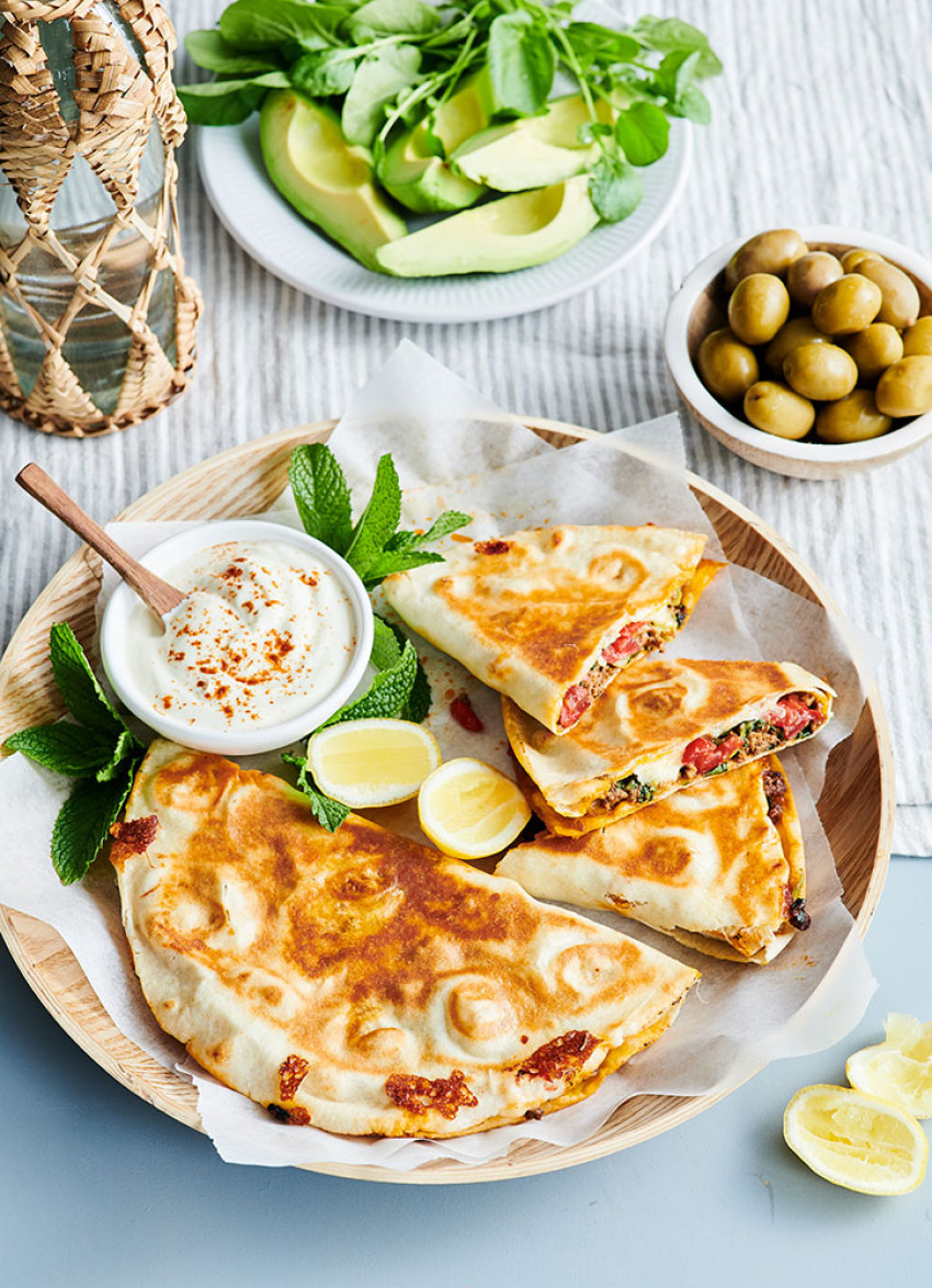 Beef, Halloumi and Spinach Gozleme