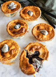 Beef, Bacon and Oyster Pies