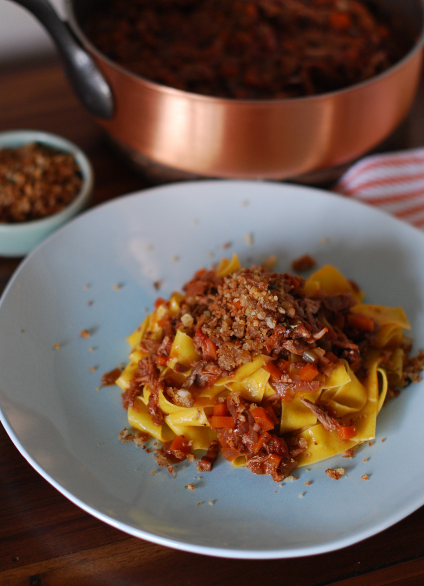 Duck Ragu with Pangrattato