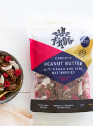 Need to know – Blue Frog Crunchy Peanut Butter with Cacao and Zesty Raspberries