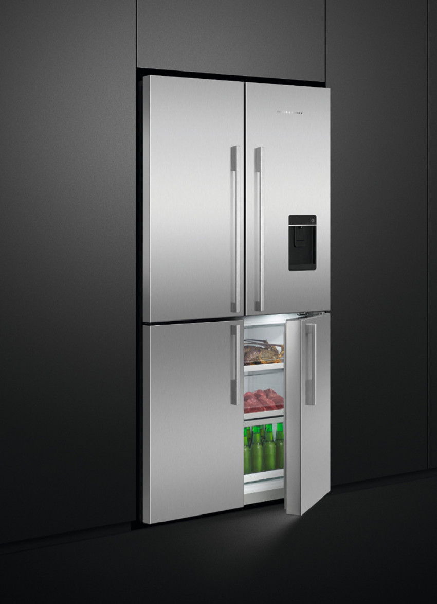 quad door fridge fisher and paykel